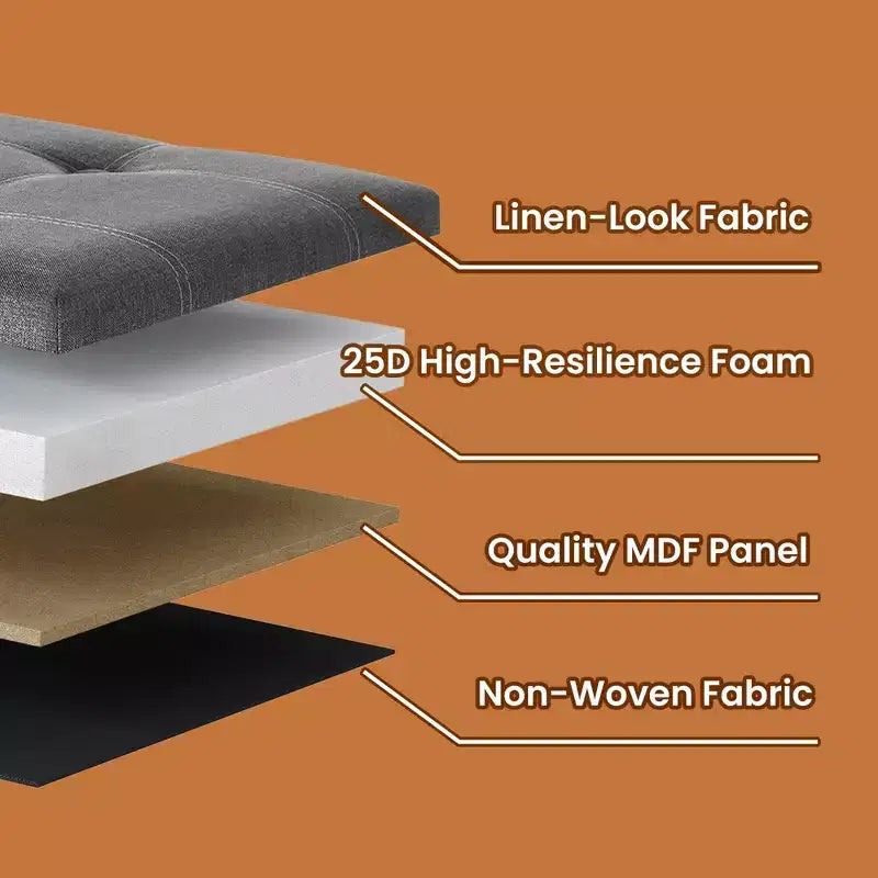 Banc de rangement ottoman avec rangement, repose-pieds, banc de chambre pliable, supporte 300 kg